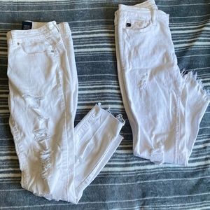 2 Pairs of Cut Up Skinny Jeans